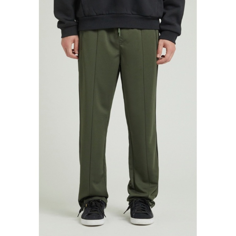 PacSun Mens Forest Green Shane Stripe Track Pants Zipper Pockets Medium Ret $60